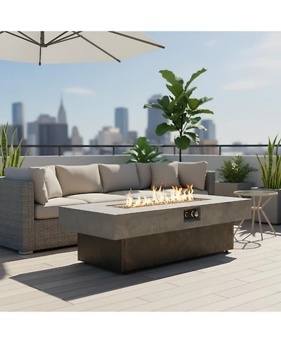 Streamdale Furniture Tabletop Propane Fire Pit Table