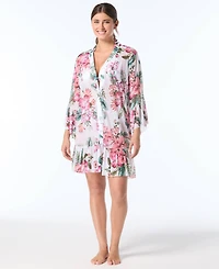 Coco Reef Women's Lily Button-Down Cover-Up Dress