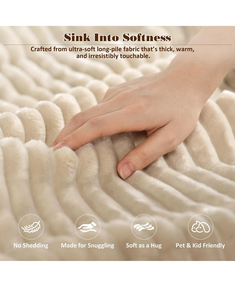 Xizzi 128''×96'' Modular Sectional Sofa , 8-Piece U-Shaped Deep Seat Cloud Couch with Chaise Ottoman