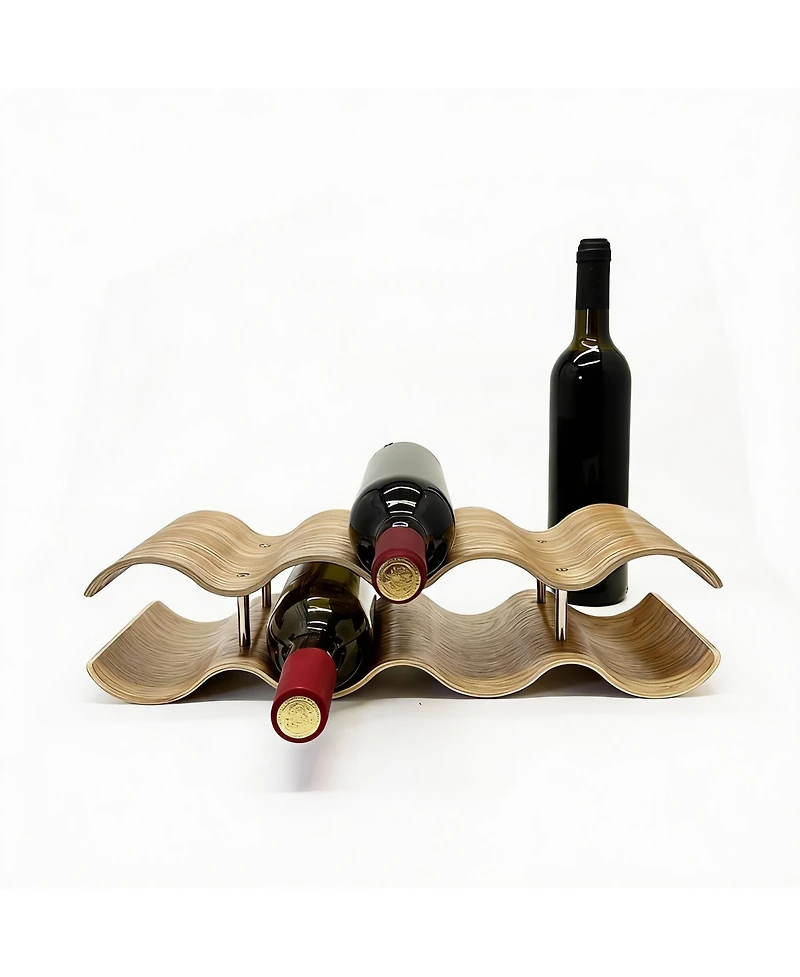Yigii Natural Wood Wine Rack for 7 Bottles
