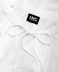 I.n.c. International Concepts Women's Long Sleeve Linen-Blend Blouse, Macy's Exclusive