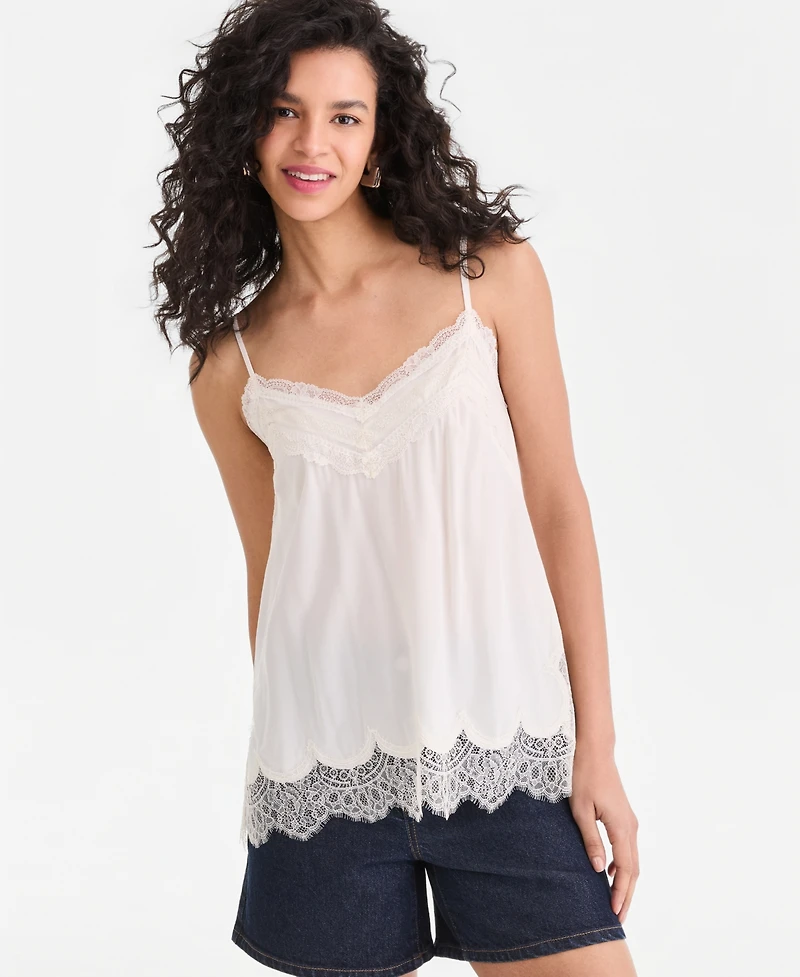 I.n.c. International Concepts Women's Lace Trim Camisole