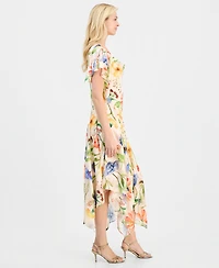 Robbie Bee Women's Handkerchief-Hem Dress