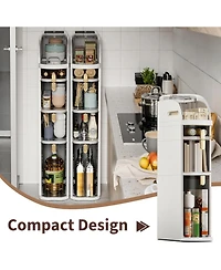 gaomon “Slim 3-Tier Bathroom Storage Cabinet with Drawers & Wheels”