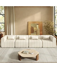 Streamdale Furniture Polyester Modular Sectional Sofa with 4 Pieces