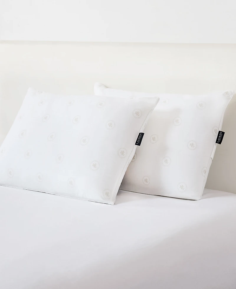 Lauren Ralph Lauren Dalton Logo Pillows 2-Pack, Standard/Queen
