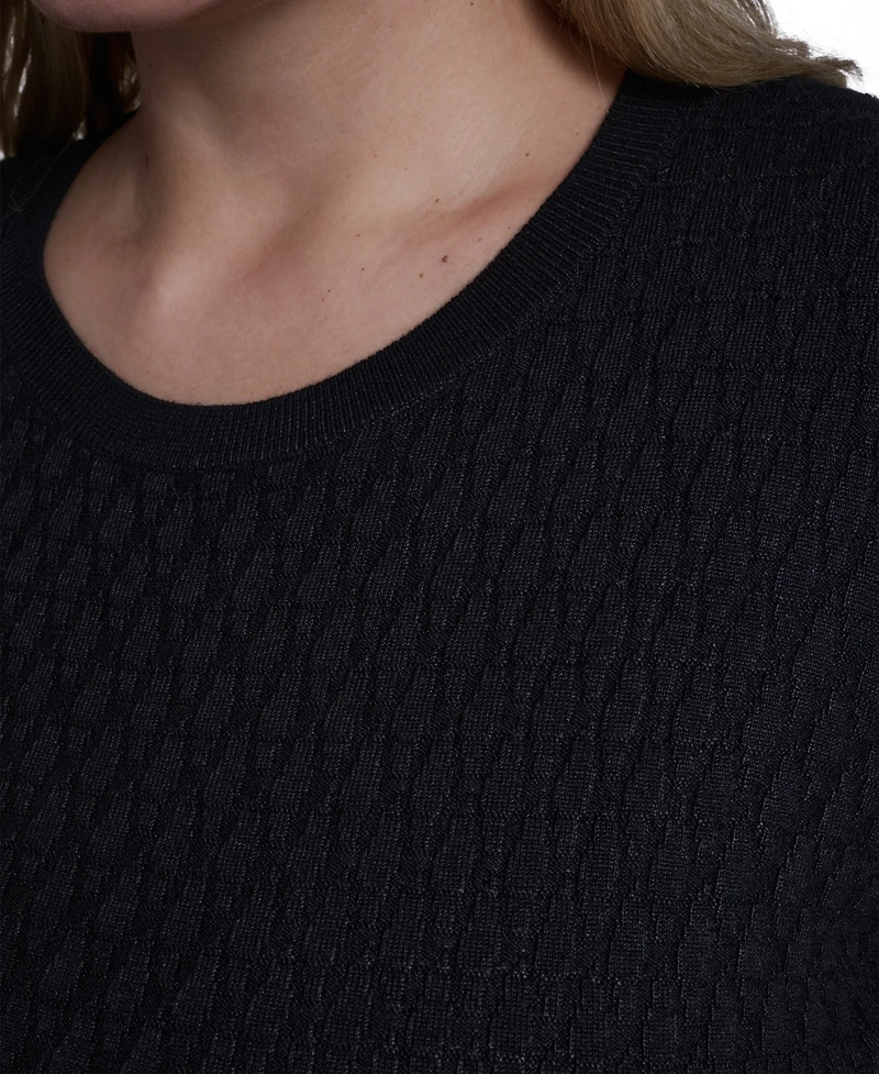 Calvin Klein Plus Short-Sleeve Crew Neck Sweater