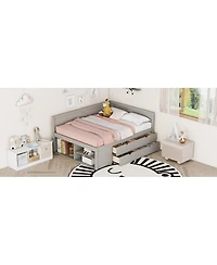 Streamdale Furniture Full Daybed with Drawers and Shelves