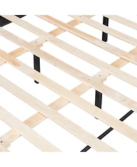 Streamdale Furniture Solid Wood Queen Bed, Heavy Duty Support