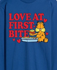 Airwaves Men's Garfield Love At First Bite Printed Long-Sleeve Graphic T-Shirt