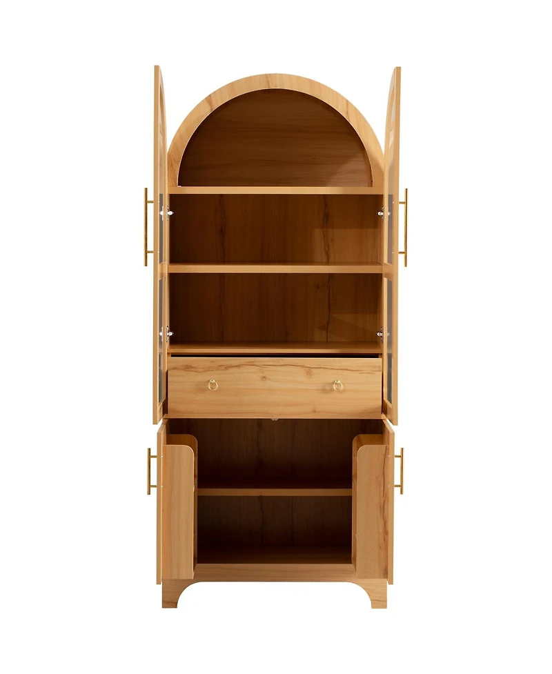 Streamdale Furniture 71" Arched Kitchen Pantry Cabinet