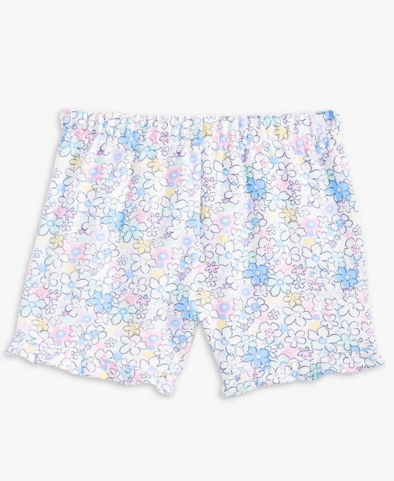 First Impressions Baby Girls' French Terry Floral-Print Shorts, Macy's Exclusive