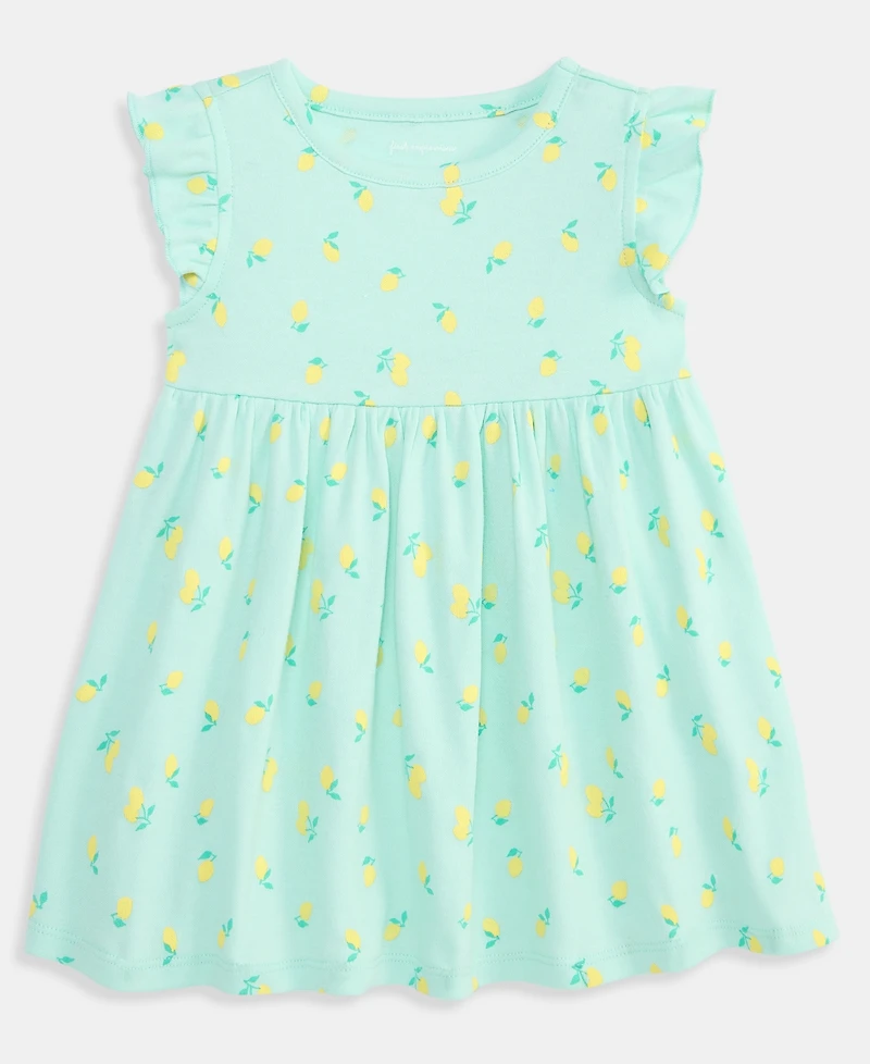 First Impressions Baby Girls' Lemon Toss Printed Dress, Macy's Exclusive