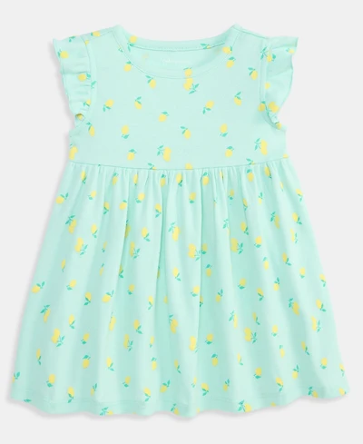 First Impressions Baby Girls' Lemon Toss Printed Dress, Macy's Exclusive