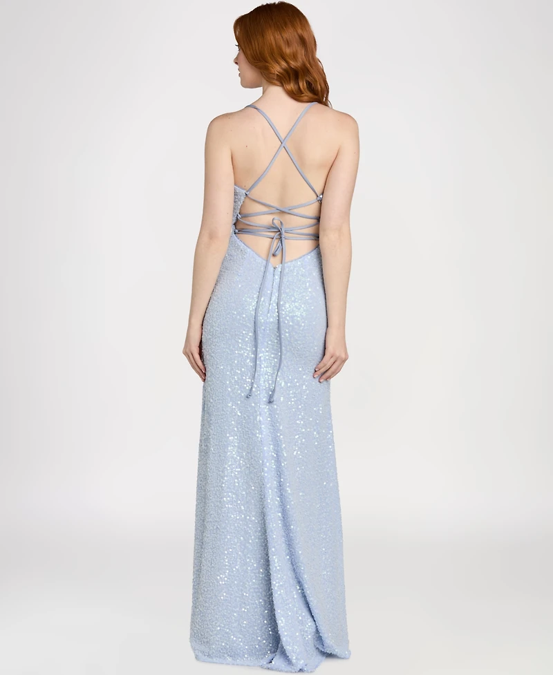 Morgan & Company Juniors' Empire Waist Evening Gown, Regular Plus