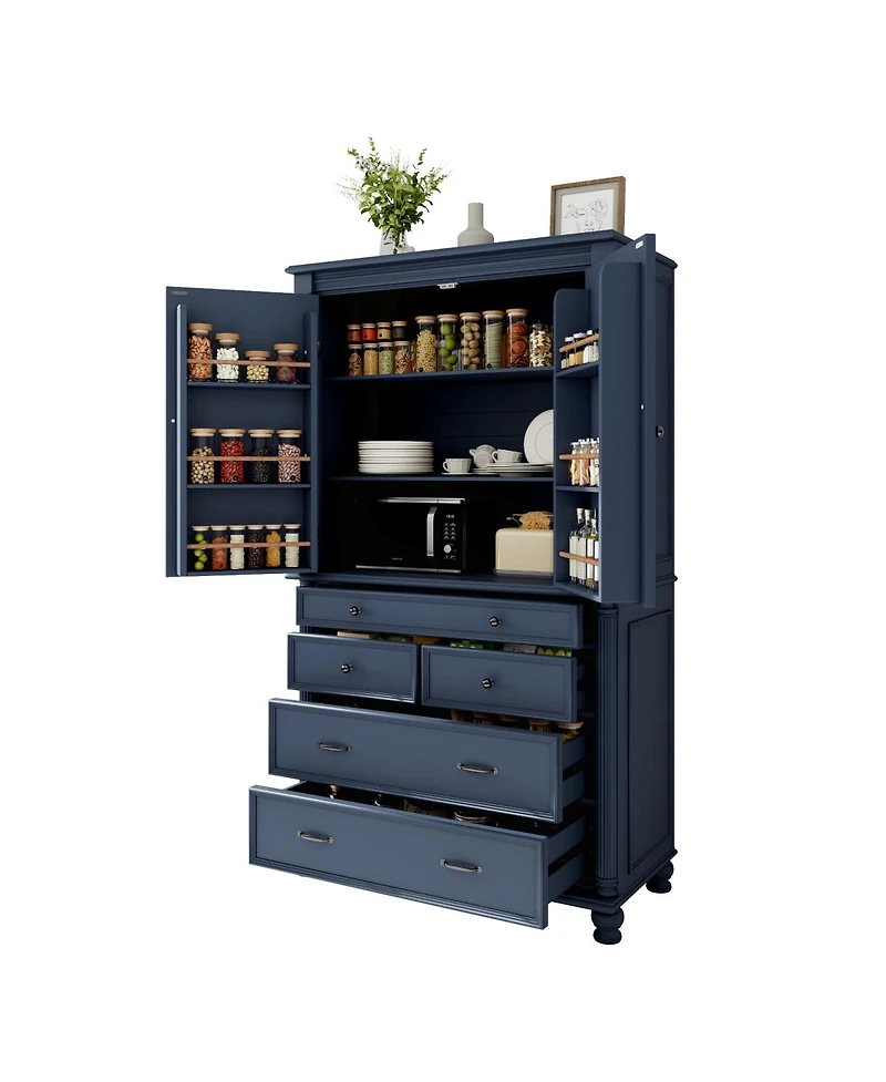 Streamdale Furniture Freestanding Large Kitchen Pantry