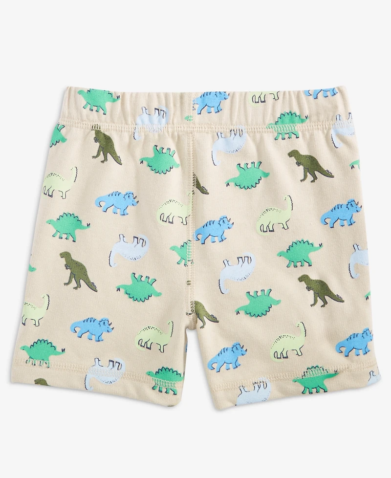 First Impressions Baby Boys' 3M-24M Mix and Match French Terry Dino Family Printed Shorts, Macy's Exclusive