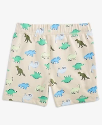 First Impressions Baby Boys' 3M-24M Mix and Match French Terry Dino Family Printed Shorts, Macy's Exclusive