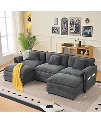 Streamdale Furniture Chenille Modular Sofa: Ultimate Comfort, Customizable, Modern Design