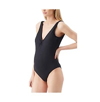 Ripe Maternity Havana Rib One Piece Swimsuit