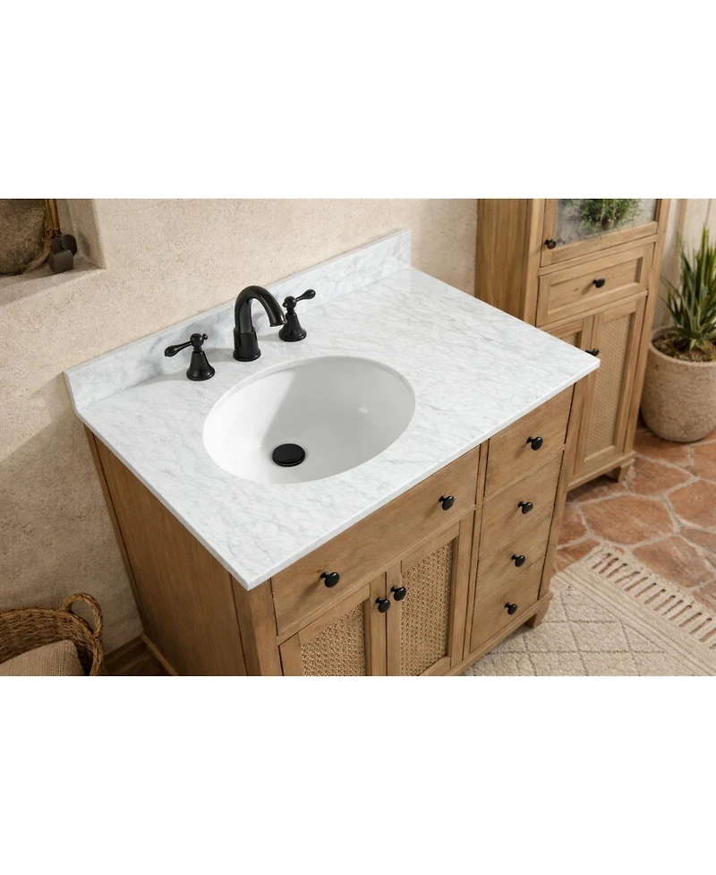 Ari Bath 36" Annie, Weathered Fir Finish