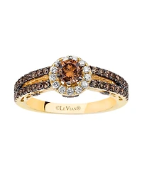 Le Vian Chocolate Diamond (1.03 ct. t.w.) & Vanilla Diamond (0.15 ct. t.w.) Ring in 14k Honey Gold