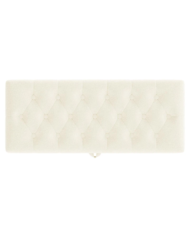 Streamdale Furniture Modern Upholstered Storage Ottoman Bench for Living Room, Bedroom