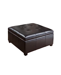 Streamdale Furniture 35inch Storage Ottoman Bench, Large Tufted Footstool for Living Room