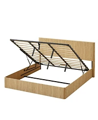 Streamdale Furniture King Size Lift Up Storage Bed Frame with Hydraulic Storage
