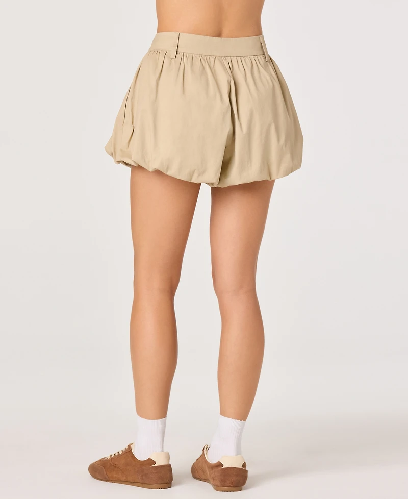 Astr the Label Women's Margeen High-Rise Bubble Shorts