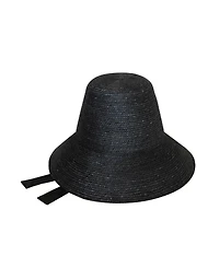 Brunna.co The Meg Jute Straw Hat In Black
