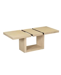 Streamdale Furniture Contemporary 6-Piece Extendable Dining Table Set with Removable Leaf and Bench