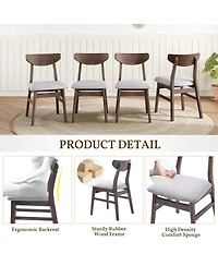 Streamdale Furniture Set of 2 Modern Scandinavian Chairs