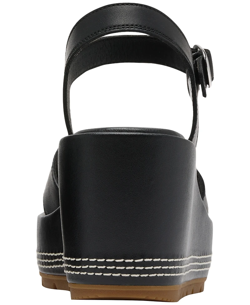Sorel Women's Sunpeak Wedge Heel Ankle-Strap Sandals
