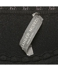 Pre-Owned Alexander Mcqueen Women's Black Stretch Knit Flared Top