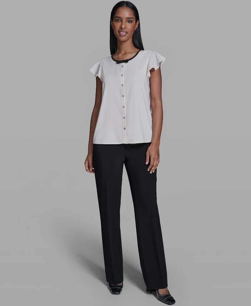 Karl Lagerfeld Paris Women's Round Neck Top