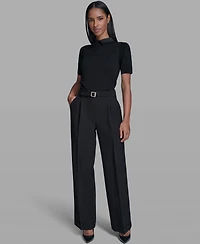 Karl Lagerfeld Paris Women's Mid-Rise Pants