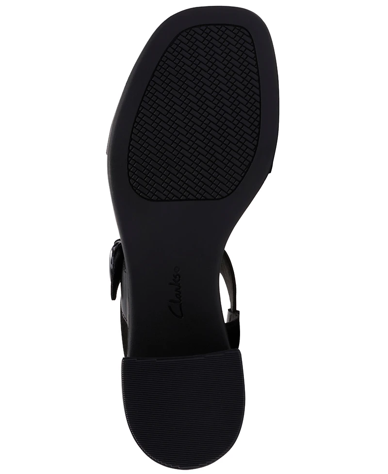 Clarks Women's Jaylan Sol Square Toe Dress Sandals