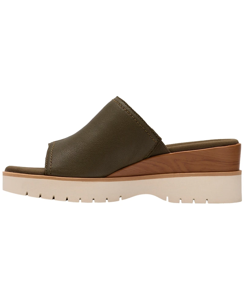 Clarks Women's Diaz Slide Open Toe Wedge Sandals