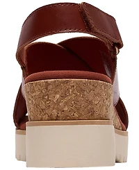 Clarks Women's Diaz Cross Round Toe Wedge Sandals