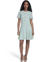 Tommy Hilfiger Women's Short-Sleeve Flippy Skirt Dress
