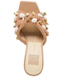 Dolce Vita Women's Tylah Beaded Square Toe Dress Sandals