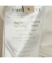 Pre-Owned Emilio Pucci Women's White Logo Print Cotton T-Shirt