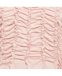 Pre-Owned Dries Van Noten Women's Pink Jersey Shirring Detail Top