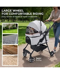 Zeus & Ruta Kitten Stroller for Small Kittens with Mesh Ventilation