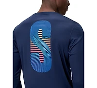 Speedo Men's Long-Sleeve Graphic Swim T-Shirt