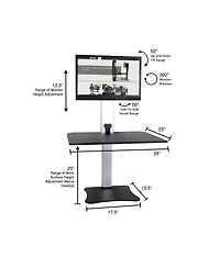 Victor High Rise Electric Sit Stand Desk Converter