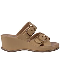 Gc Shoes Women's Olana Buckle Round Toe Wedge Sandals