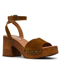 Steve Madden Women's Karsin Wooden Platform Sandals