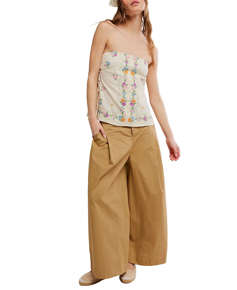 Free People Women's Silverlake Wide-Leg Chinos
